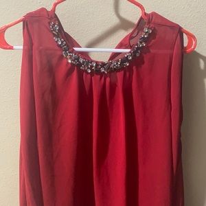 Red blouse